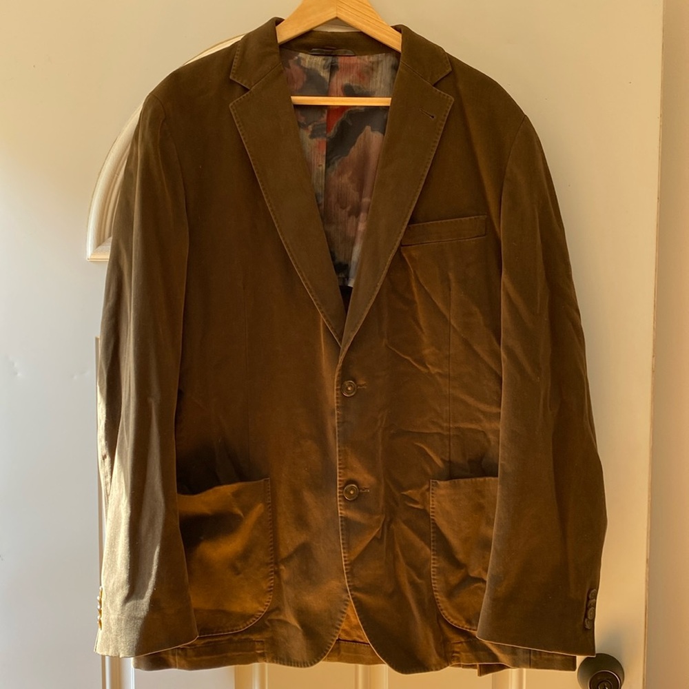 Brown cotton Kroon blazer